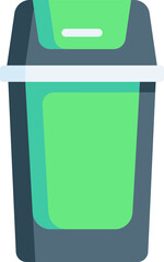 trash can illustration on a white background     