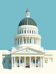 California State Capitol building in Sacramento, California