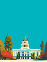 California State Capitol building in Sacramento, California