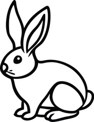 Bunny silhouette vector designs 14