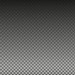 Vertical gradient effect. Top to bottom. Transparent checkerboard overlay. Smooth shading vector.