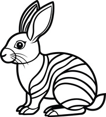 Bunny silhouette vector designs 15