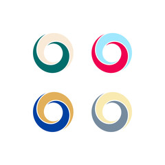 The logo is a symbol of yin yang tail. Elegant, tail e s a ornament.