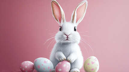 Celebración de Pascua: travesuras del conejo y magia entre huevos