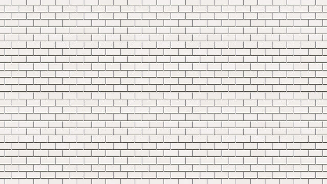 White Rectangular Tile Wall Seamless Background Pattern
