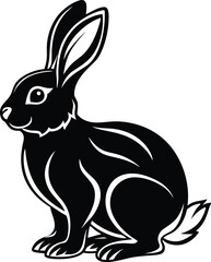 Bunny silhouette vector designs 25