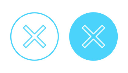 Close icon vector. Delete sign and symbol. cross sign