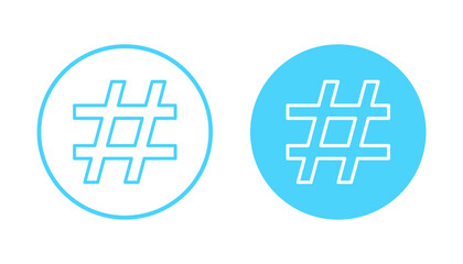 Obraz premium Hashtag icon vector. hashtag sign and symbol