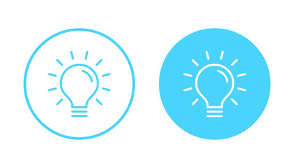 Lamp icon vector. Light bulb sign and symbol. idea symbol.