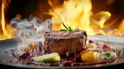 A Michelin-star dish with exquisite plating