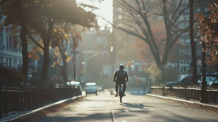 Urban alleyway scene with soft focus
