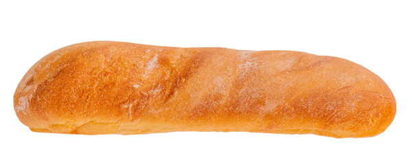 One baguette isolate on white. Pastry, baguette.