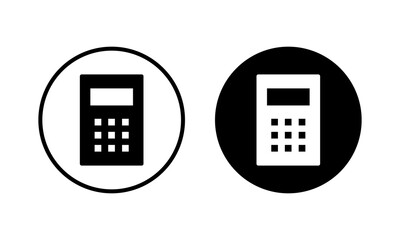 Calculator icon vector illustration. Accounting calculator sign and symbol.