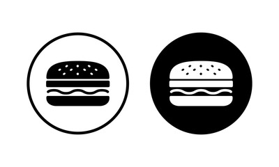 Burger icon vector illustration. burger sign and symbol. hamburger