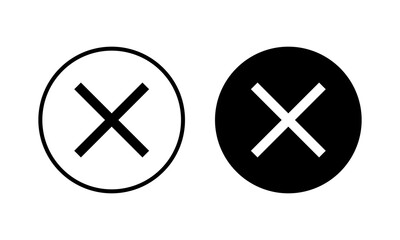 Obraz premium Close icon vector illustration. Delete sign and symbol. cross sign