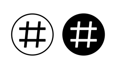 Hashtag icon vector illustration. hashtag sign and symbol