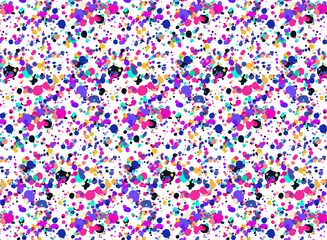 カラフルなドットのポップなシームレスパターン