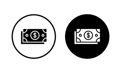 Naklejka premium Money icon vector illustration. Money sign and symbol