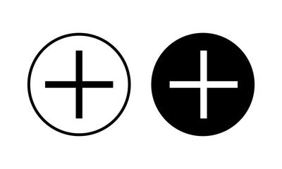 Plus Icon vector illustration. Add plus sign and symbol