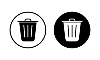 Trash icon vector illustration. trash can icon. delete sign and symbol.