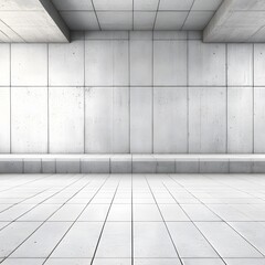 Modern Minimalist Concrete Room Interior Design