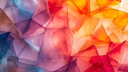 Abstract Colorful Geometric Shapes