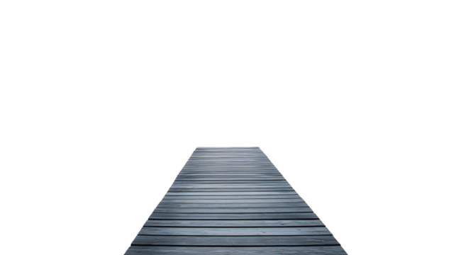  Lake side scene isolated on white background