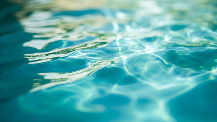 Abstract Light Patterns on Water Surface