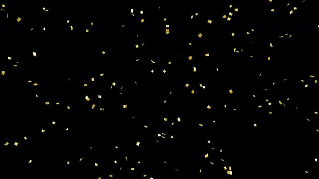 紙吹雪　金　合成素材（ルミナンスマット付き）