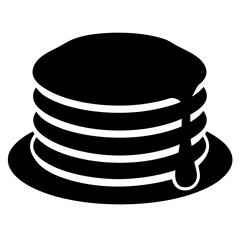 Delicious Stack of Pancakes with Drizzled Syrup Sweet Breakfast Treat