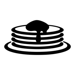 A Delicious Stack of Pancakes Drizzled with Syrup on a Plate