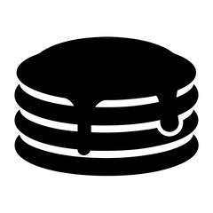 Delicious Stack of Pancakes with Drizzled Syrup Sweet Breakfast Treat