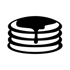 Delicious Stack of Pancakes with Drizzled Syrup A Sweet Breakfast Treat