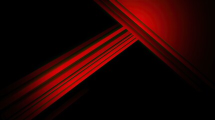 Bright red lines intersect at angles against a dark background creating a striking contrast and an engaging visual composition that captivates attention