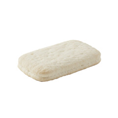 classic white biscuits isolated on white Background