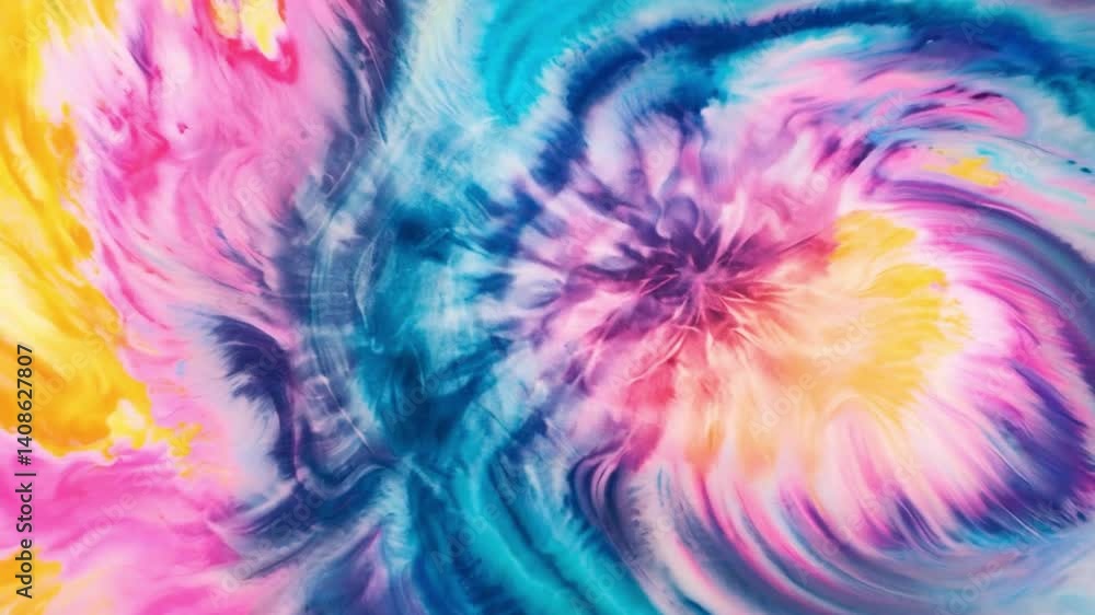 Aufkleber Abstract Swirl of Colors: A mesmerizing visual of a swirling kaleidoscope of vibrant colors, creating a sense of dynamism and artistic expression. Evoking feelings of fluidity and artistic beauty.