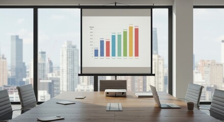 Office Presentation with Data Graphs