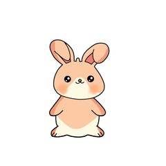 rabbit, animal, illustration, bunny, cute, design, vector, cartoon, celebration, happy, easter, background, character, graphic, greeting, banner, decoration, holiday, symbol, collection, chinese, chin