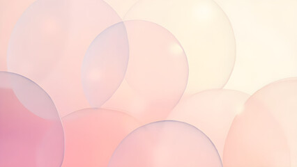 Soft Pastel Abstract Balloons