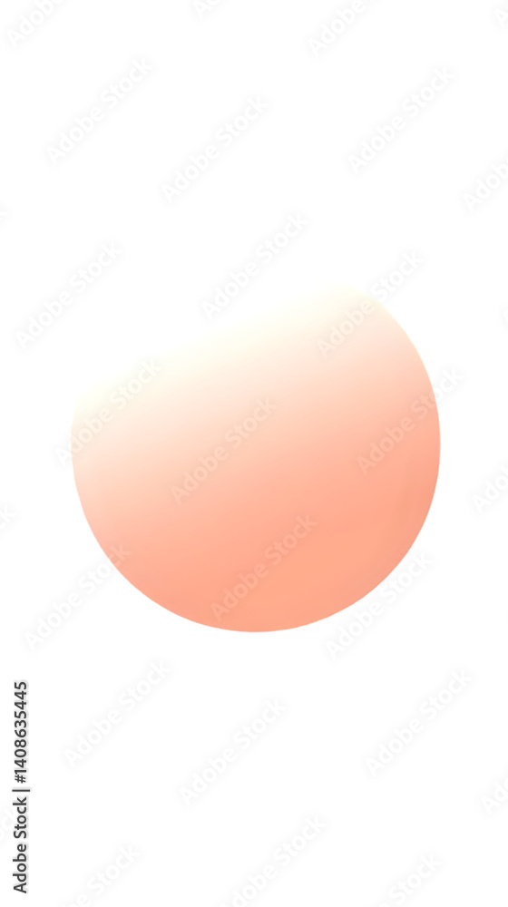 Poster abstract 3d illustration of a sphere with gradient and isolated on black background