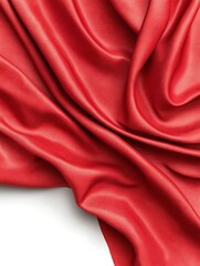 Red Fabric Drape Closeup (1)