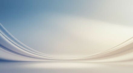 Abstract Curving Lines Background: Serene Beige and Blue Hues