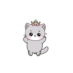 animal, cat, cute, pet, domestic, feline, kitty, isolated, background, white, adorable, happy, funny, vector, mammal, design, portrait, illustration, playful, paw, icon, meow, kitten, fluffy, beautifu