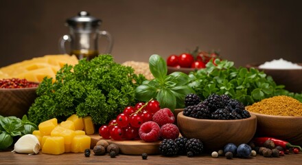 Delicious and Healthy Food Ingredients
