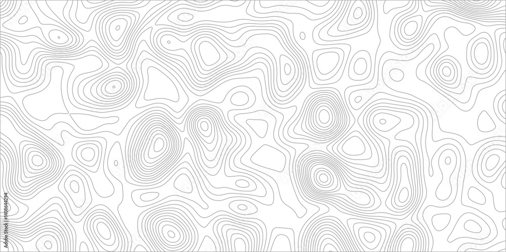 Poster abstract background with topographic map white background. the stylized height of the topographic ma