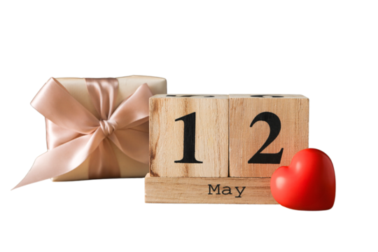 Highlighting the significance of International Nurse Day on May 12, isolated on white