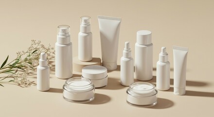 Elegant Minimalist Skincare Product Mockup