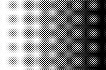 Dotted halftone gradient texture. Vanishing polka dot background. Repeating dots gradation pattern background. Black fading comic pop art overlay backdrop. Raster effect wallpaper © Fauzi
