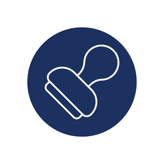 Stamp icon vector stock illustration