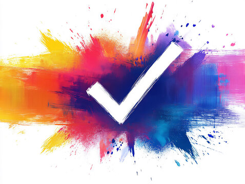 brush checkmark - Powered by Adobe